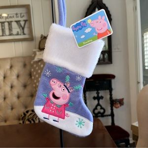 New Peppa Pig Christmas Stocking Ruz Hobby Lobby Muddy Puddles Holiday